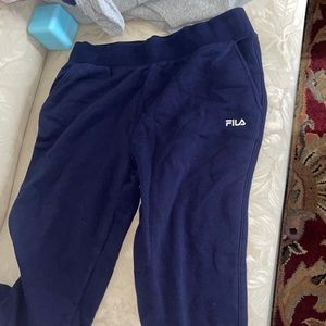 Fila fleece sweatpants! Navy Blue Size L! Never worn/Brand new without tags!